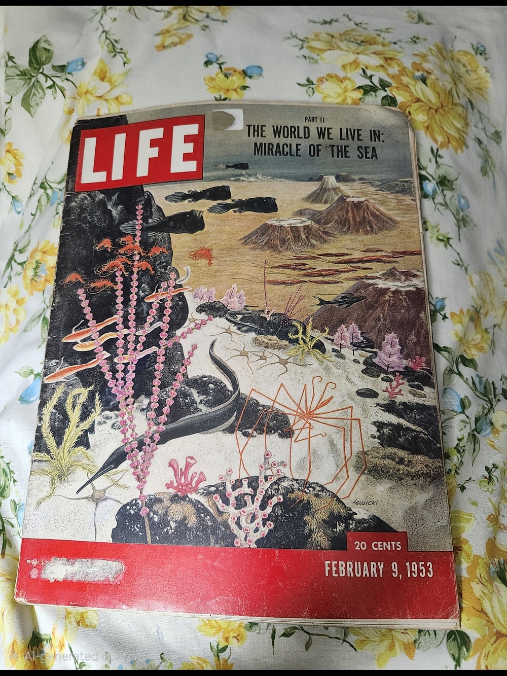 Vintage Feb. 9, 1953 Life Magazine- "The World We Live In: Miracle of the Sea"